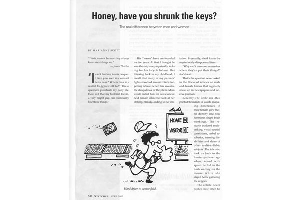 Humorous article, Honey, I shrunk the keys